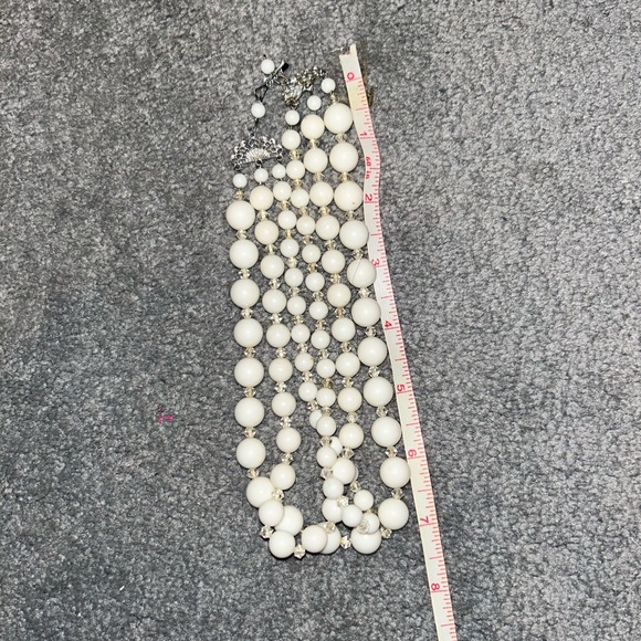 white multi-strand white beads - Picture 4 of 4